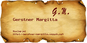 Gerstner Margitta névjegykártya